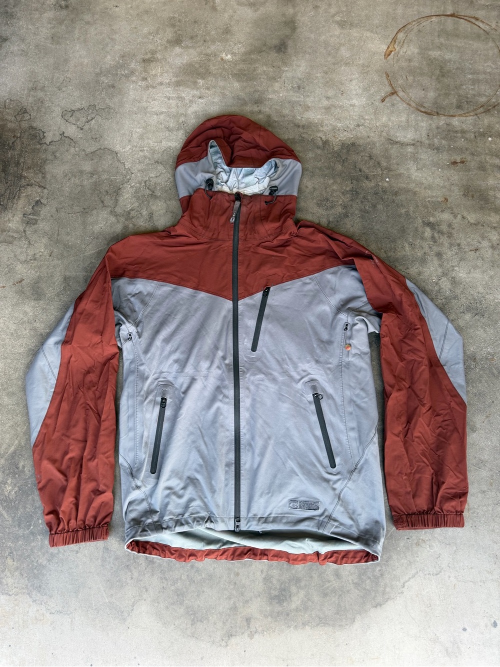 REI Jacket Full Zip Windbreaker Hooded E1 Elements Zip Pockets Men’s Large